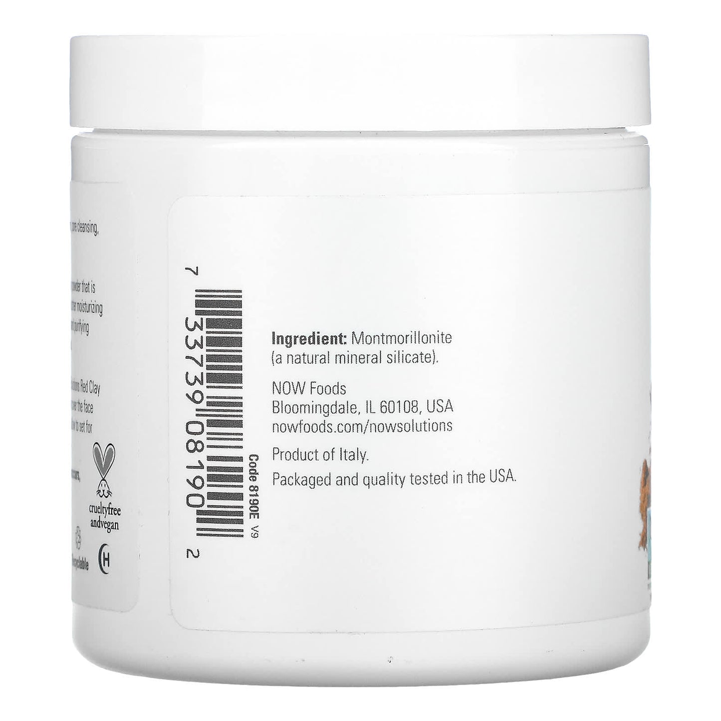 Now Foods, Red Clay, 6 OZ OZ Powder UPC 733739081902 | HiLife Vitamins