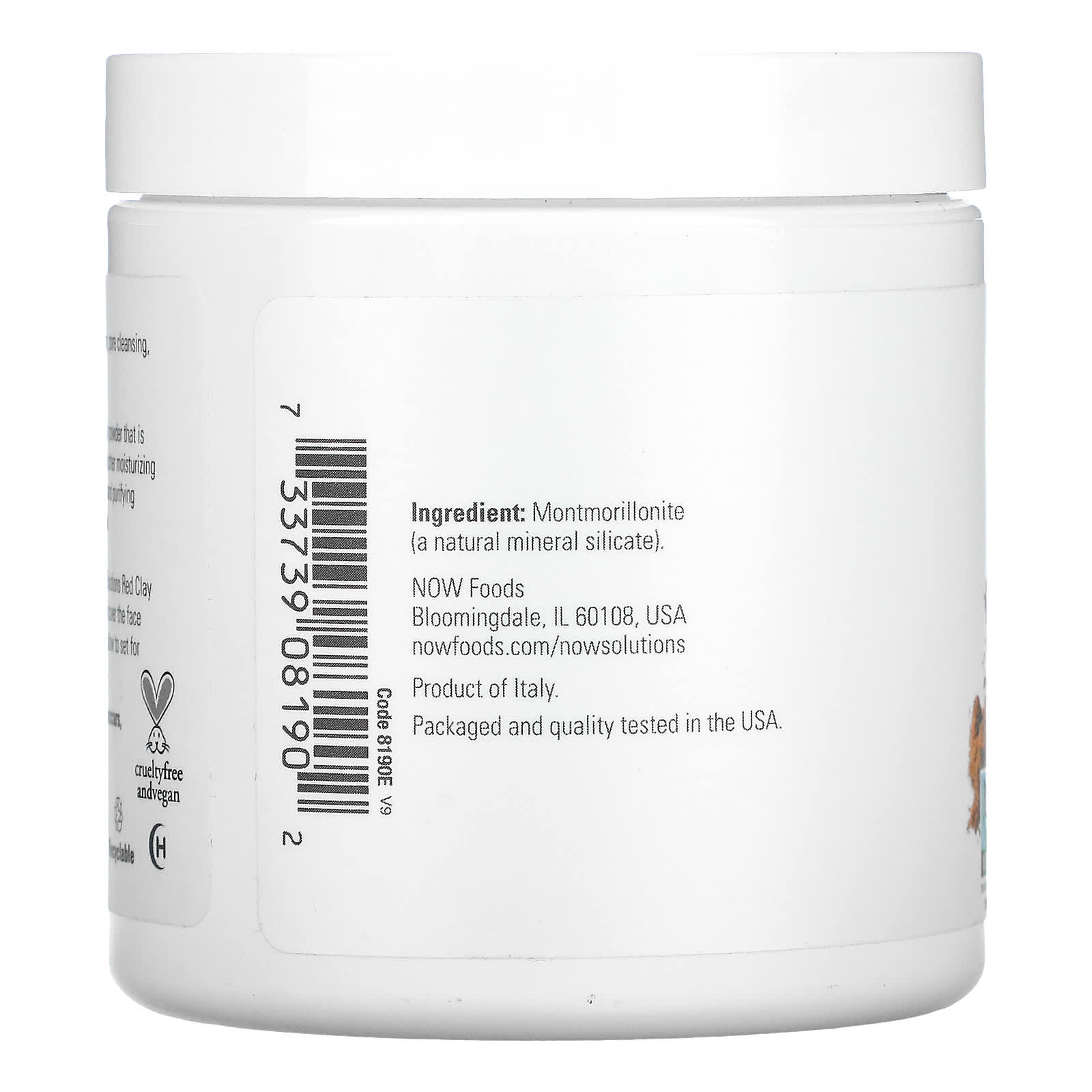 Now Foods, Red Clay, 6 OZ OZ Powder UPC 733739081902 | HiLife Vitamins