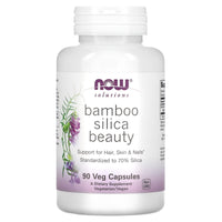 Now Foods, BAMBOO SILICA BEAUTY, 90 Veg Caps UPC 733739084040 | HiLife Vitamins