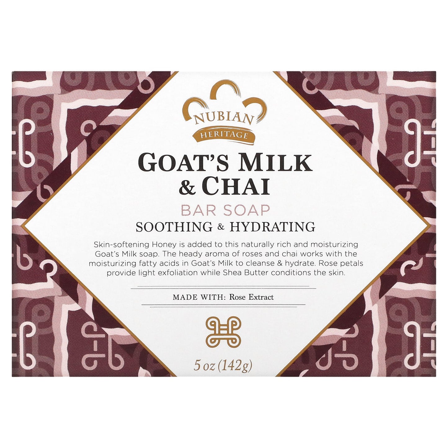 Nubian Soaps, Bar Soap Goat's Milk & Chai, 5 Oz UPC 764302123156 | Hilife Vitamins