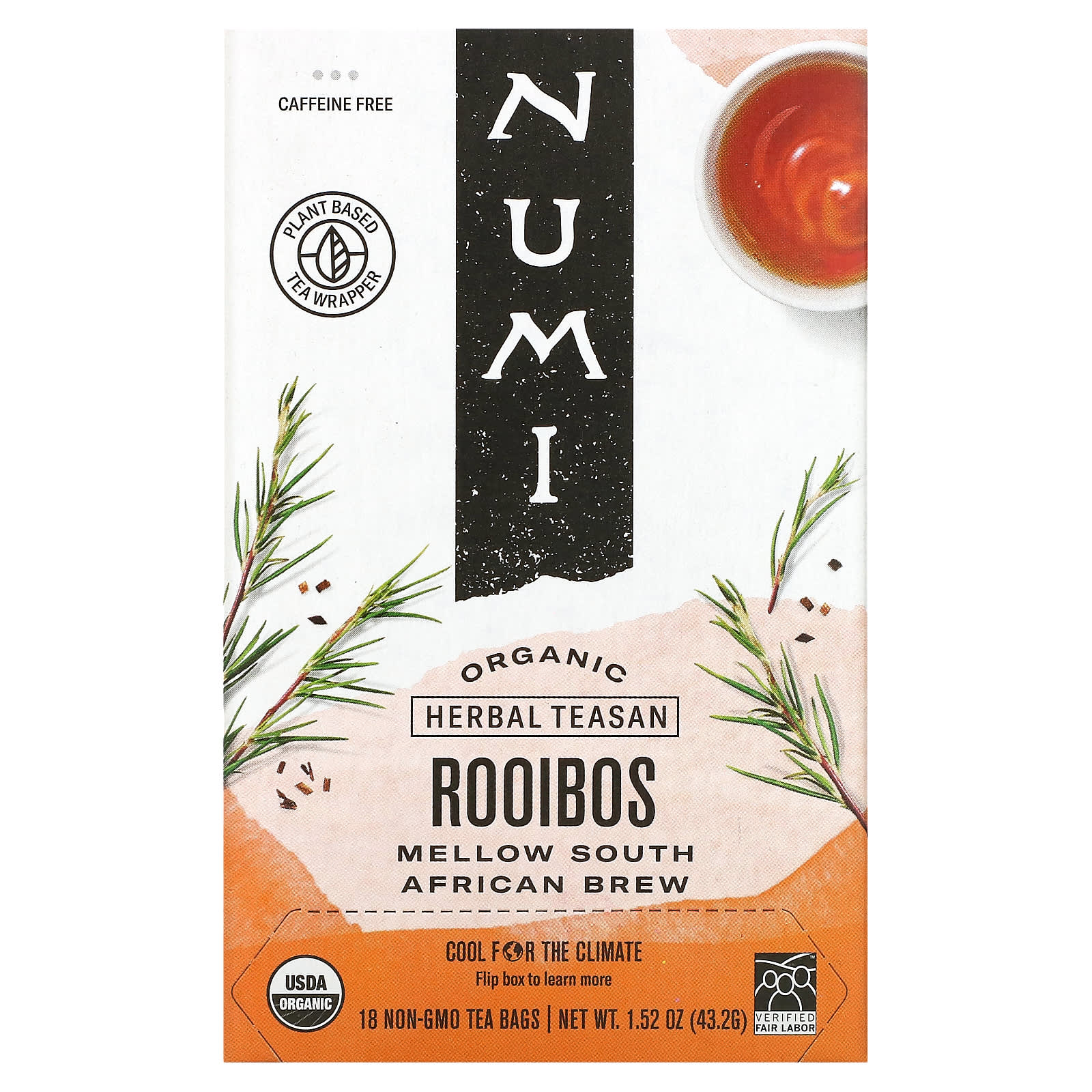 Numi Tea, Rooibos Teasan, 18 UPC 680692101027 | Hilife Vitamins