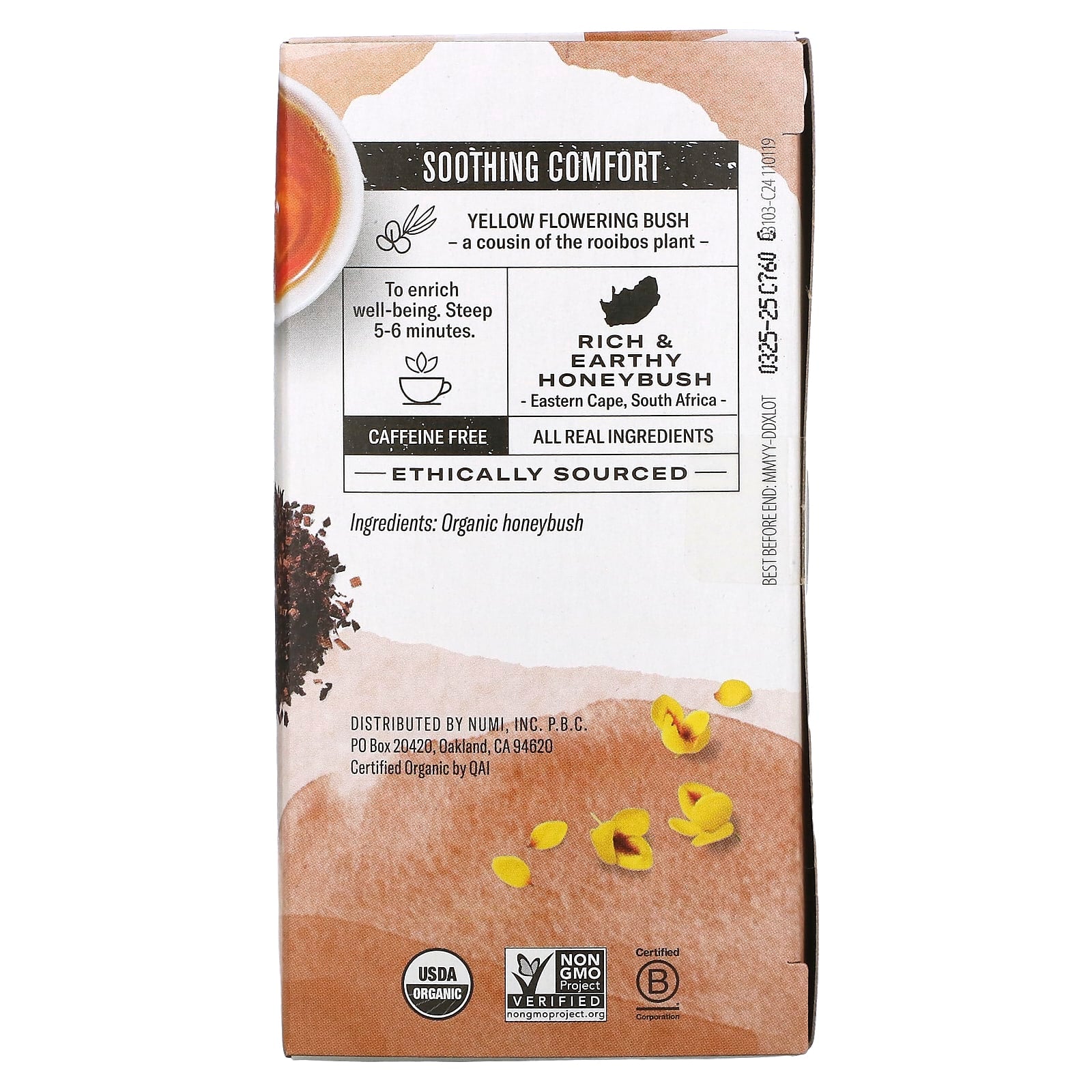 Numi Tea, Honeybush Teasans, 18 UPC 680692101034 | Hilife Vitamins
