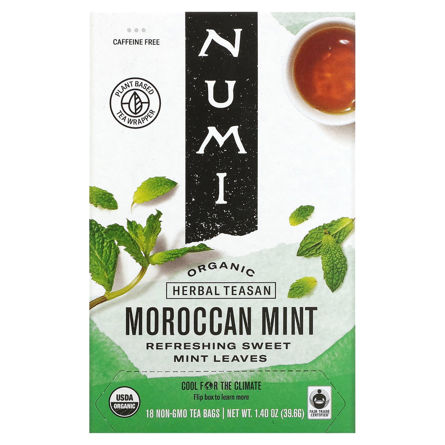 Numi Tea, Moraccan Mint Teasans, 18 UPC 680692101041 | Hilife Vitamins