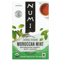 Numi Tea, Moraccan Mint Teasans, 18 UPC 680692101041 | Hilife Vitamins