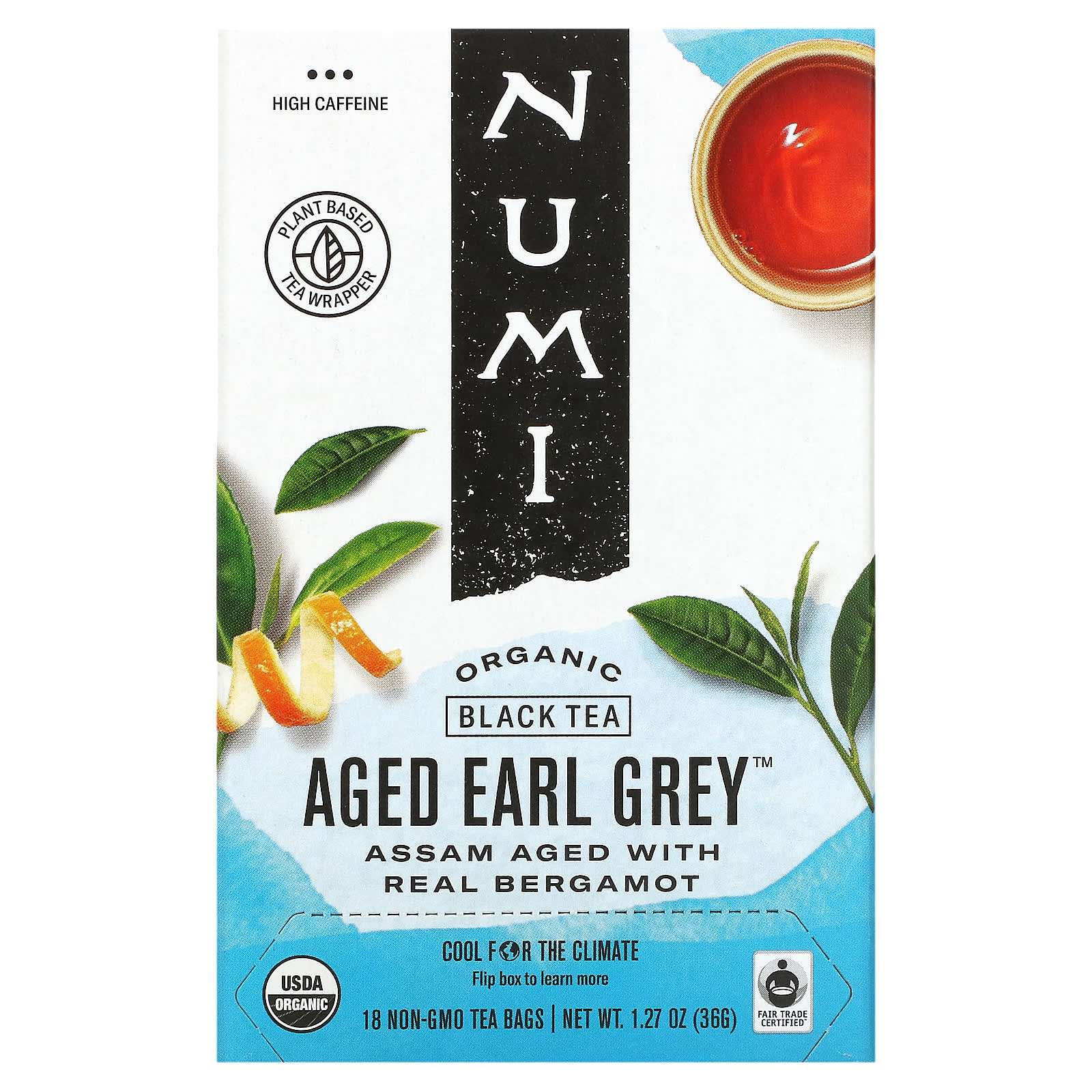 Numi Tea, Aged Earl Grey Black Tea, 18 UPC 680692101706 | Hilife Vitamins