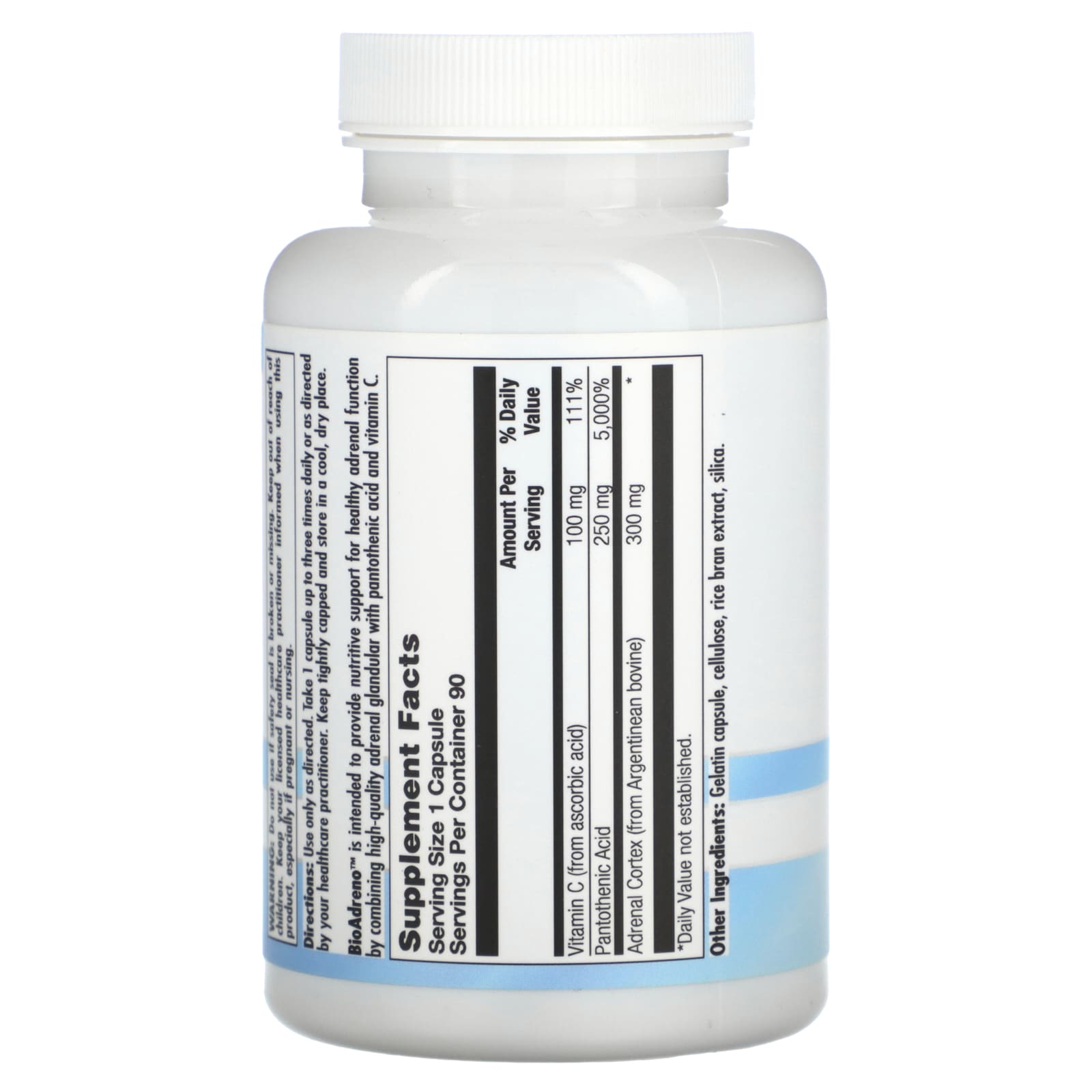 Nutra BioGenesis, BioAdreno, 90 Capsules UPC 812806102051 | HiLife Vitamins