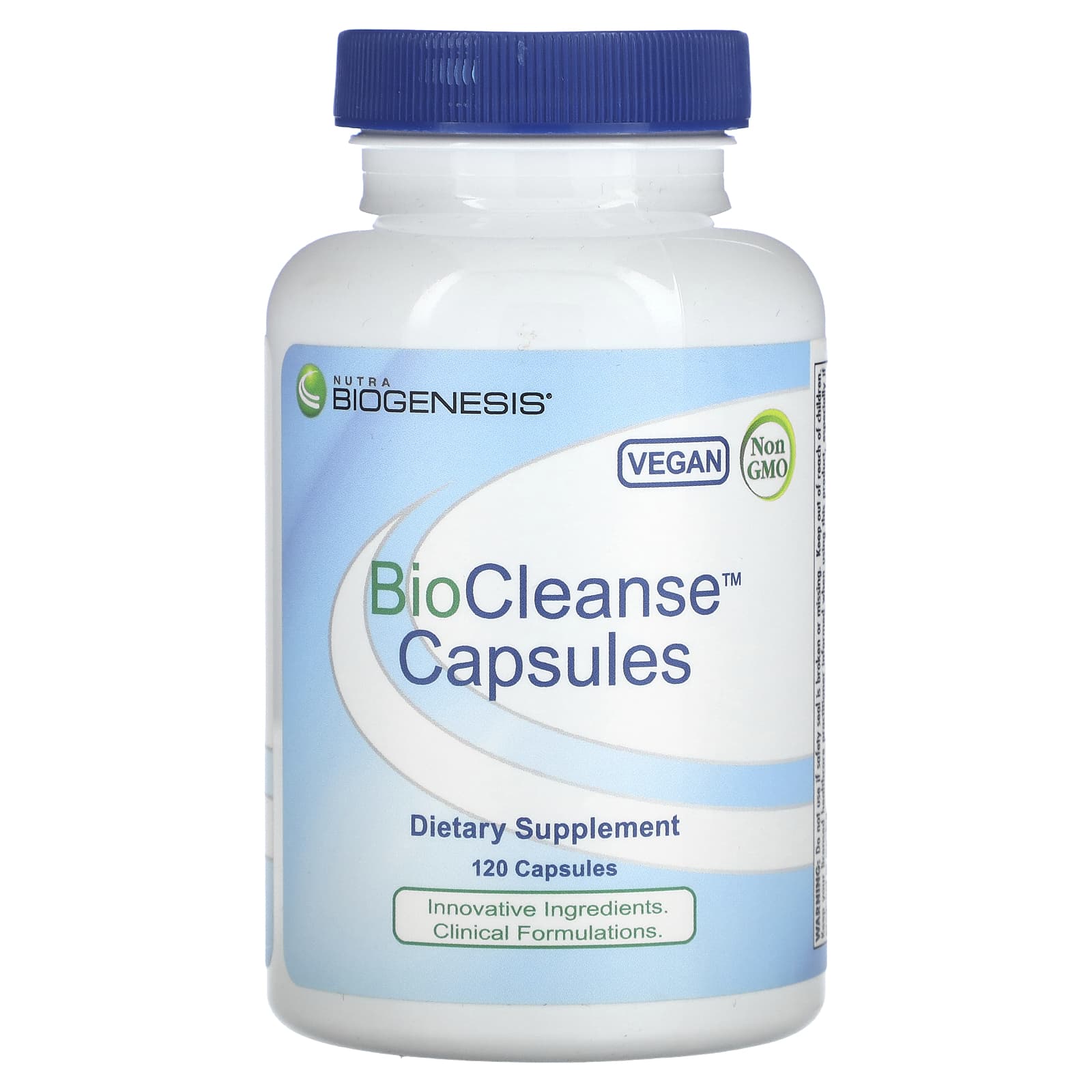 Nutra BioGenesis, BioCleanse Capsules, 120 Vegatable Capsules UPC 812806102075 | HiLife Vitamins