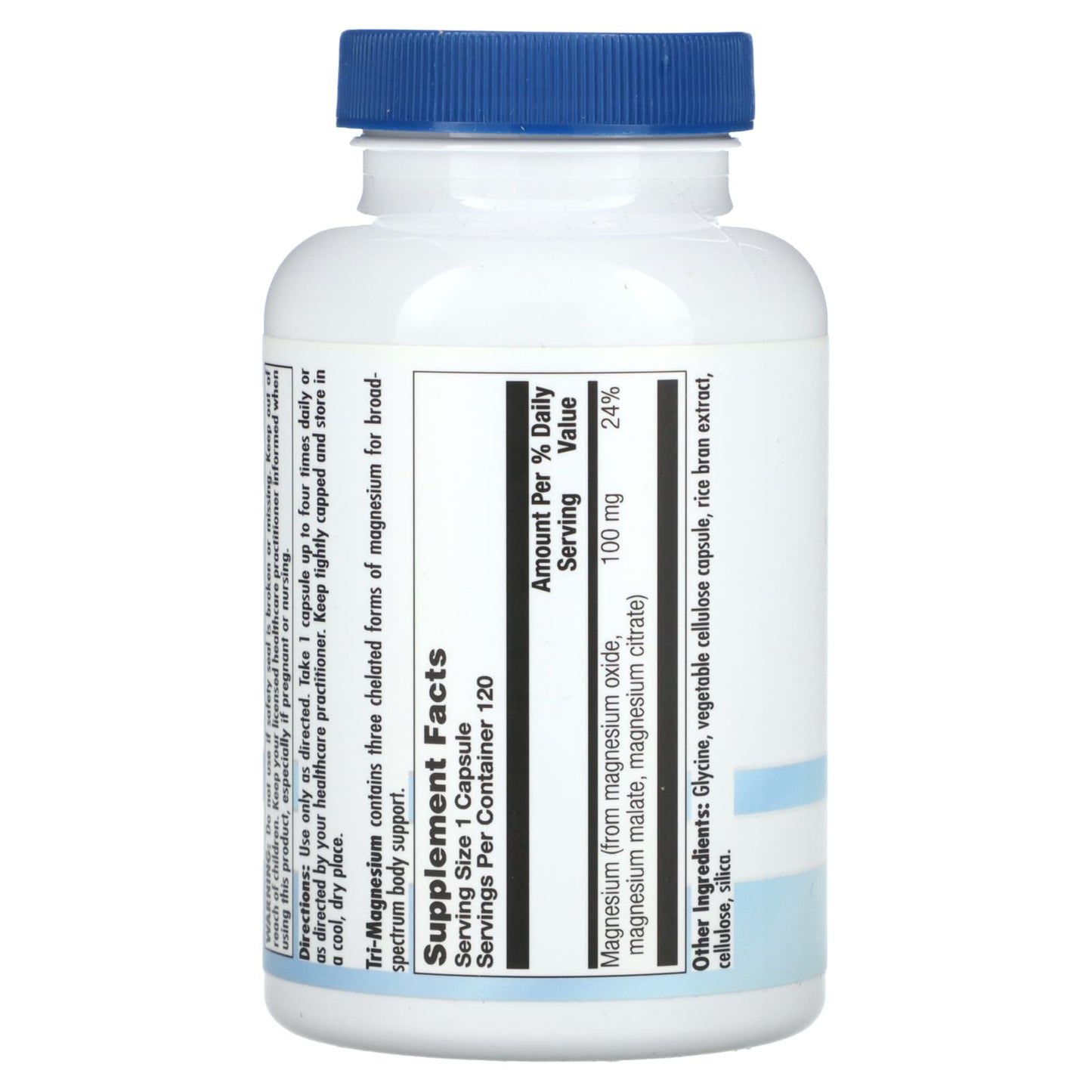 Nutra BioGenesis, Tri-Magnesium, 120 Vegatable Capsules UPC 812806102389 | HiLife Vitamins