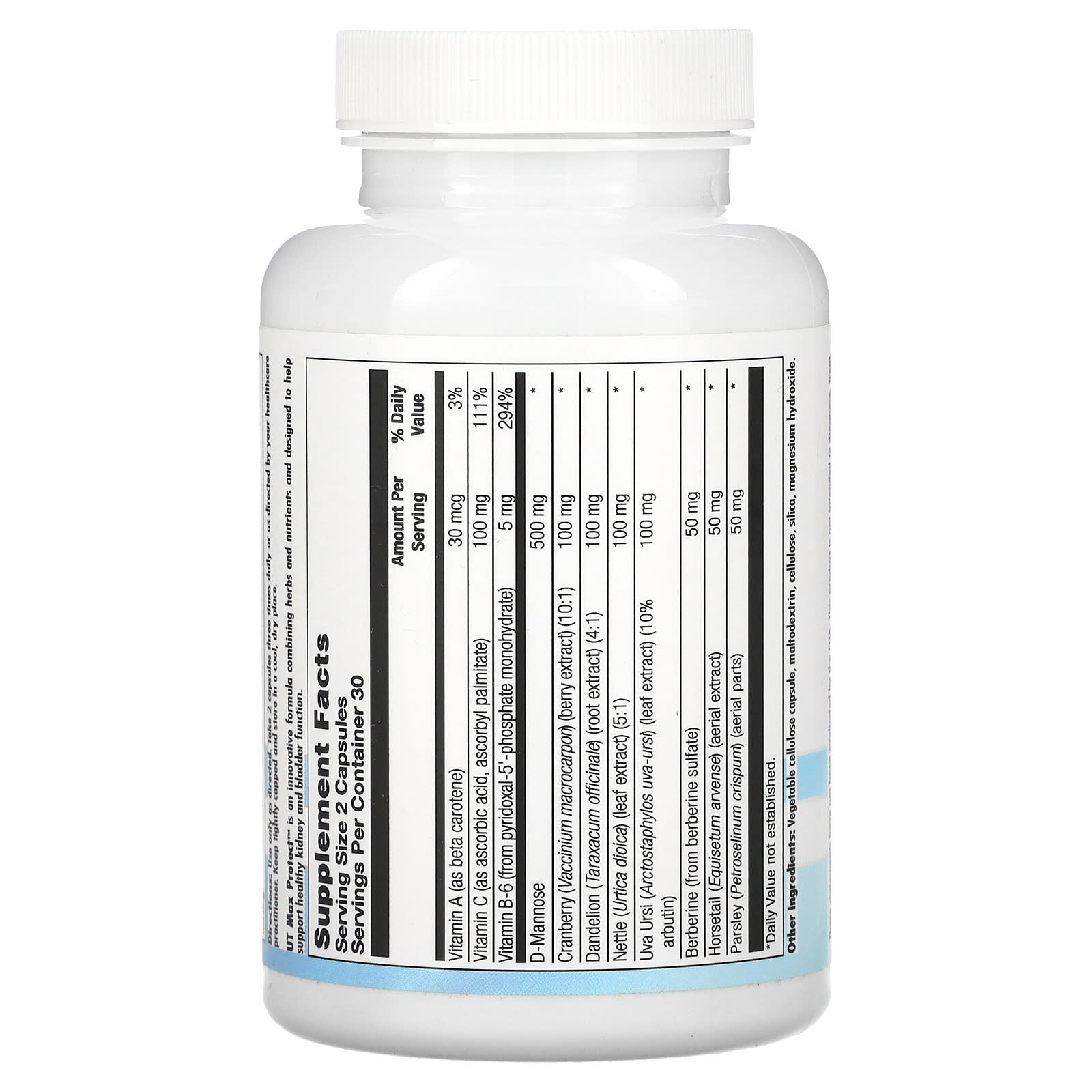 Nutra BioGenesis, UT Max Protect, 60 Vegatable Capsules UPC 812806102471 | HiLife Vitamins