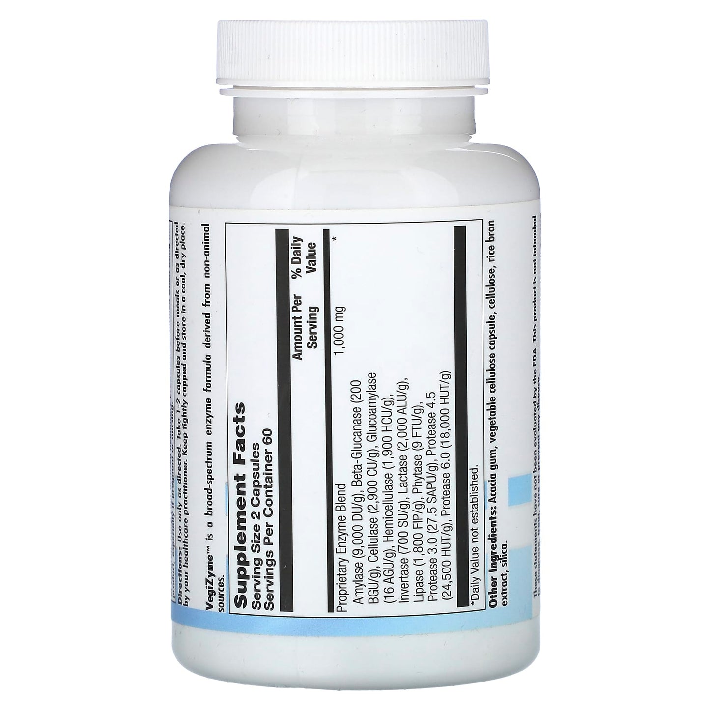 Nutra BioGenesis, VegiZyme, 120 Vegatable Capsules UPC 812806102488 | HiLife Vitamins