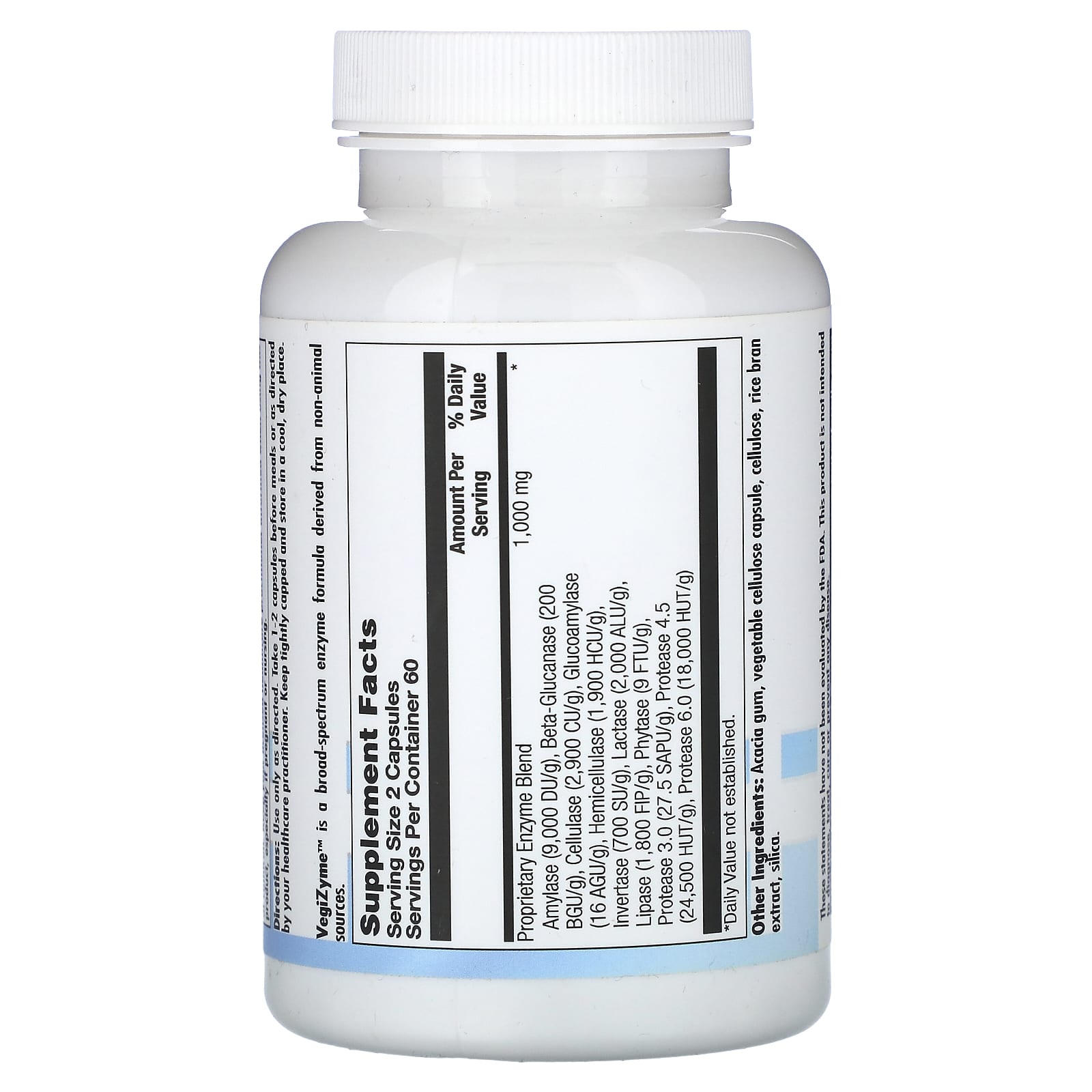 Nutra BioGenesis, VegiZyme, 120 Vegatable Capsules UPC 812806102488 | HiLife Vitamins
