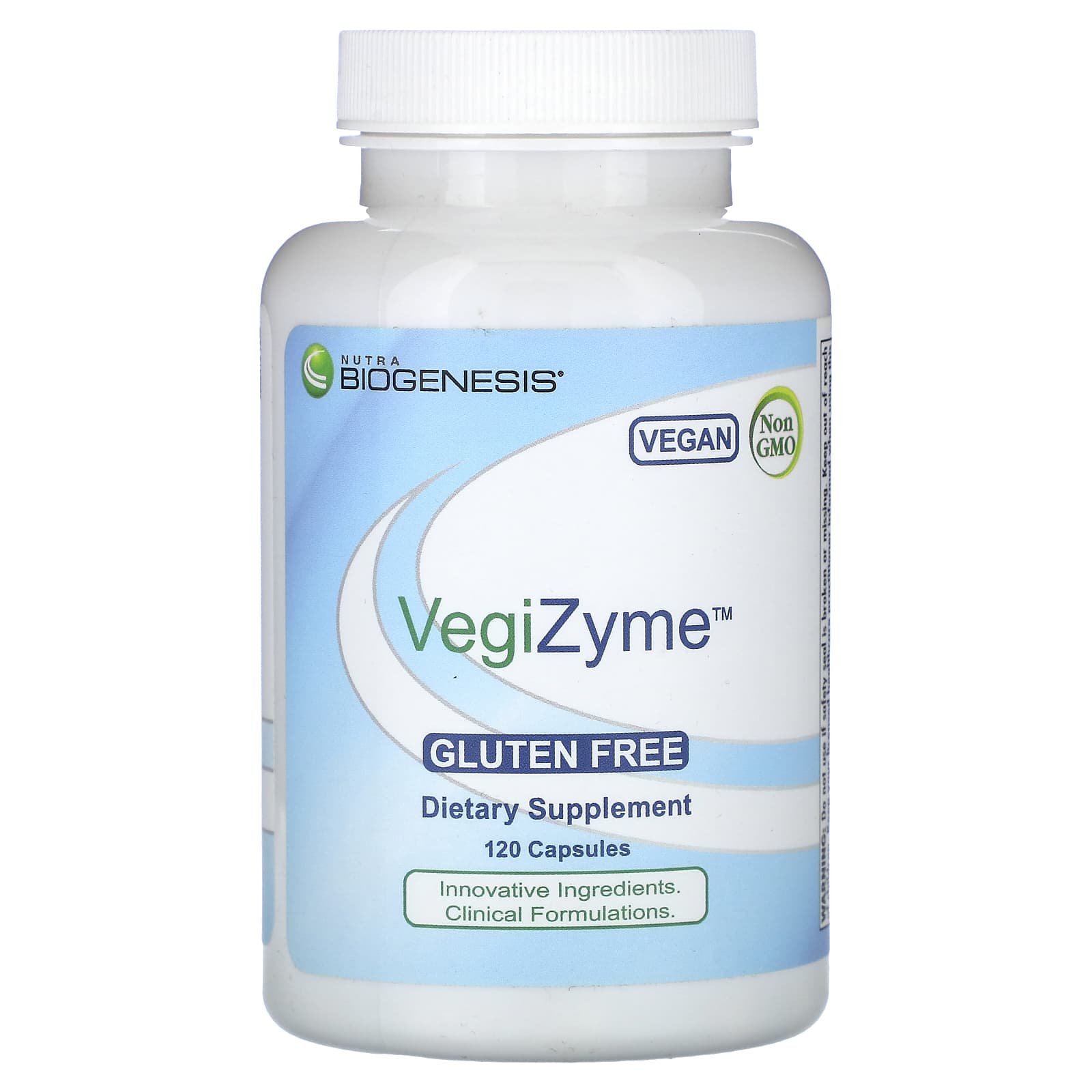 Nutra BioGenesis, VegiZyme, 120 Vegatable Capsules UPC 812806102488 | HiLife Vitamins
