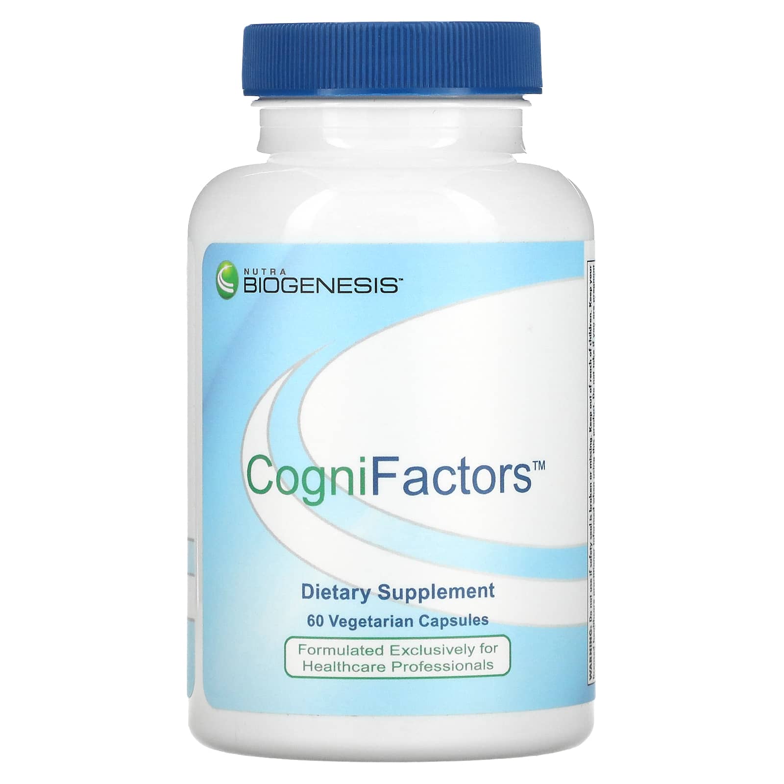 Nutra BioGenesis, CogniFactors, 60 Vegatable Capsules UPC 812806102716 | HiLife Vitamins