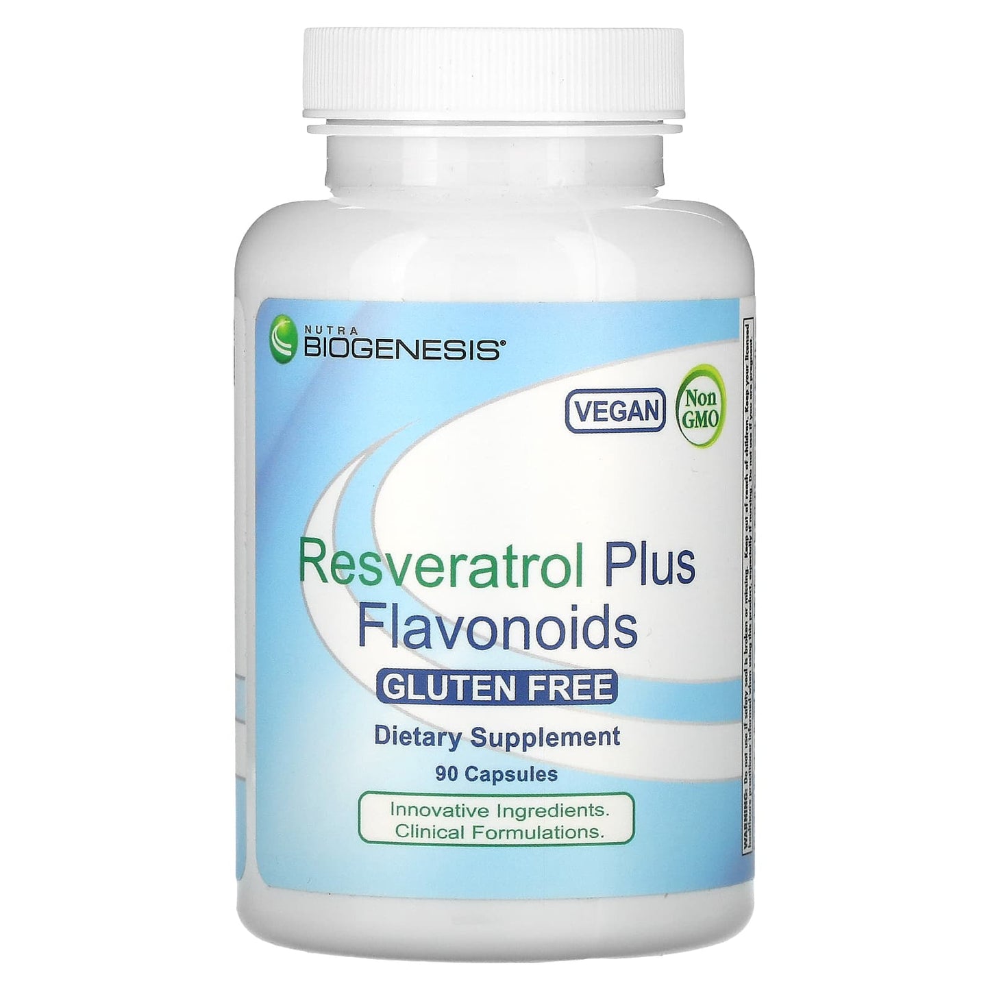 Nutra BioGenesis, Resveratrol Plus Flavonoids, 90 Vegatable Capsules UPC 812806102969 | HiLife Vitamins