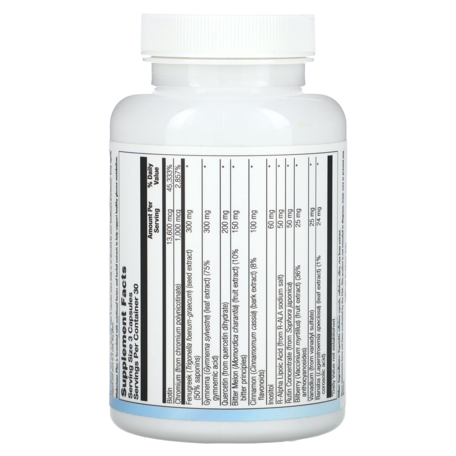 Nutra BioGenesis, Diabetone Plus, 90 Vegatable Capsules UPC 812806102983 | HiLife Vitamins