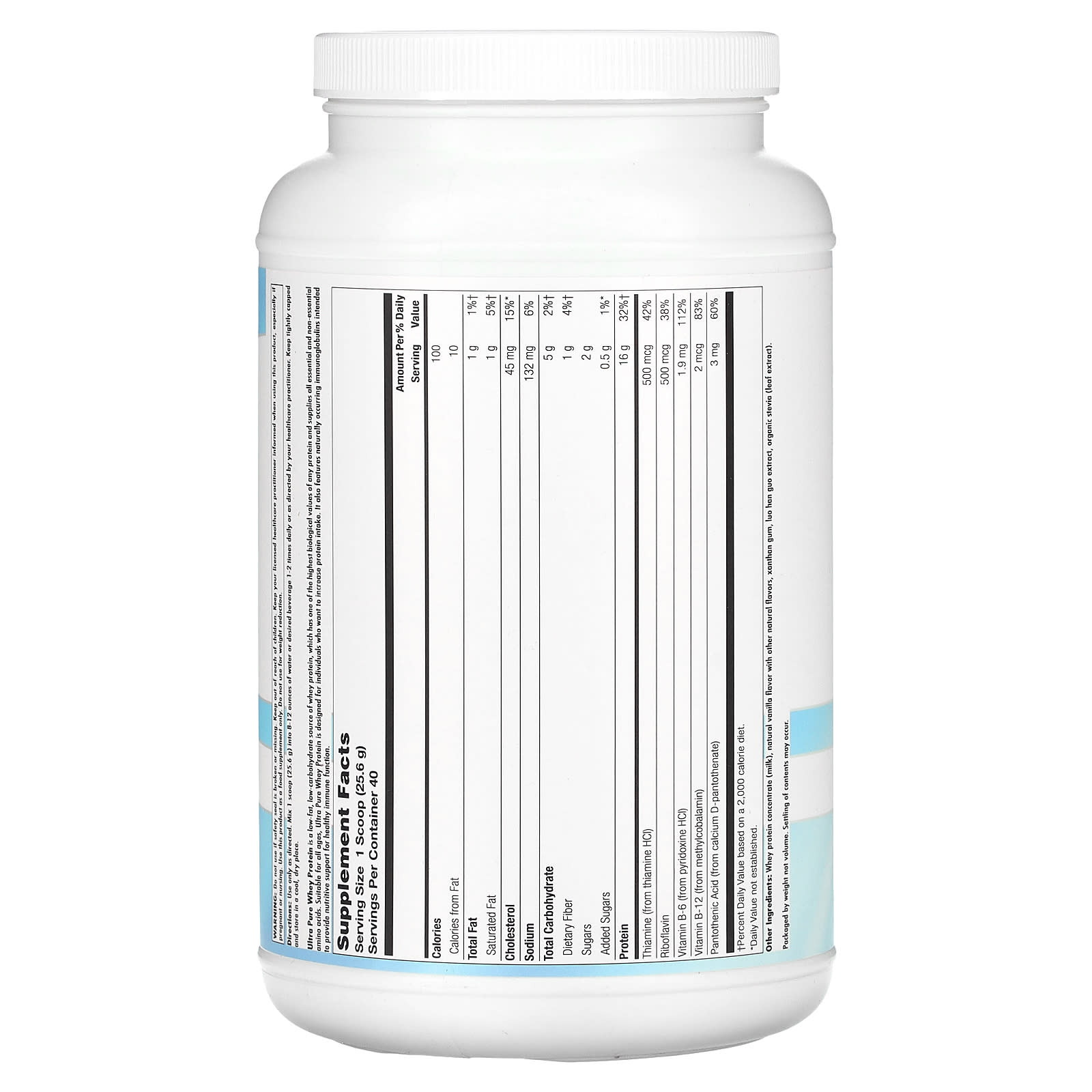 Nutra BioGenesis, Ultra Pure Whey Protein, 2.1 Lbs UPC 812806104222 | HiLife Vitamins