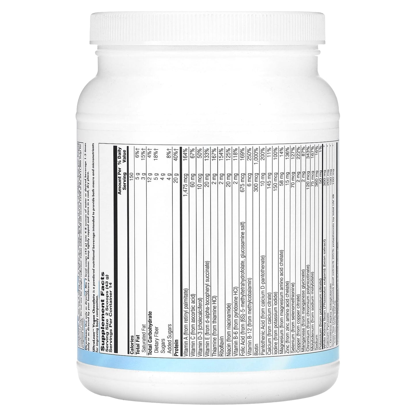 Nutra BioGenesis, UltraLean Vegan, 1.4 Lbs UPC 812806104260 | HiLife Vitamins