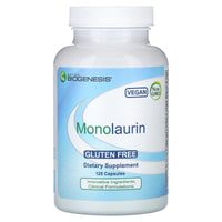 Nutra BioGenesis, Monolaurin, 120 Vegatable Capsules UPC 812806318315 | HiLife Vitamins