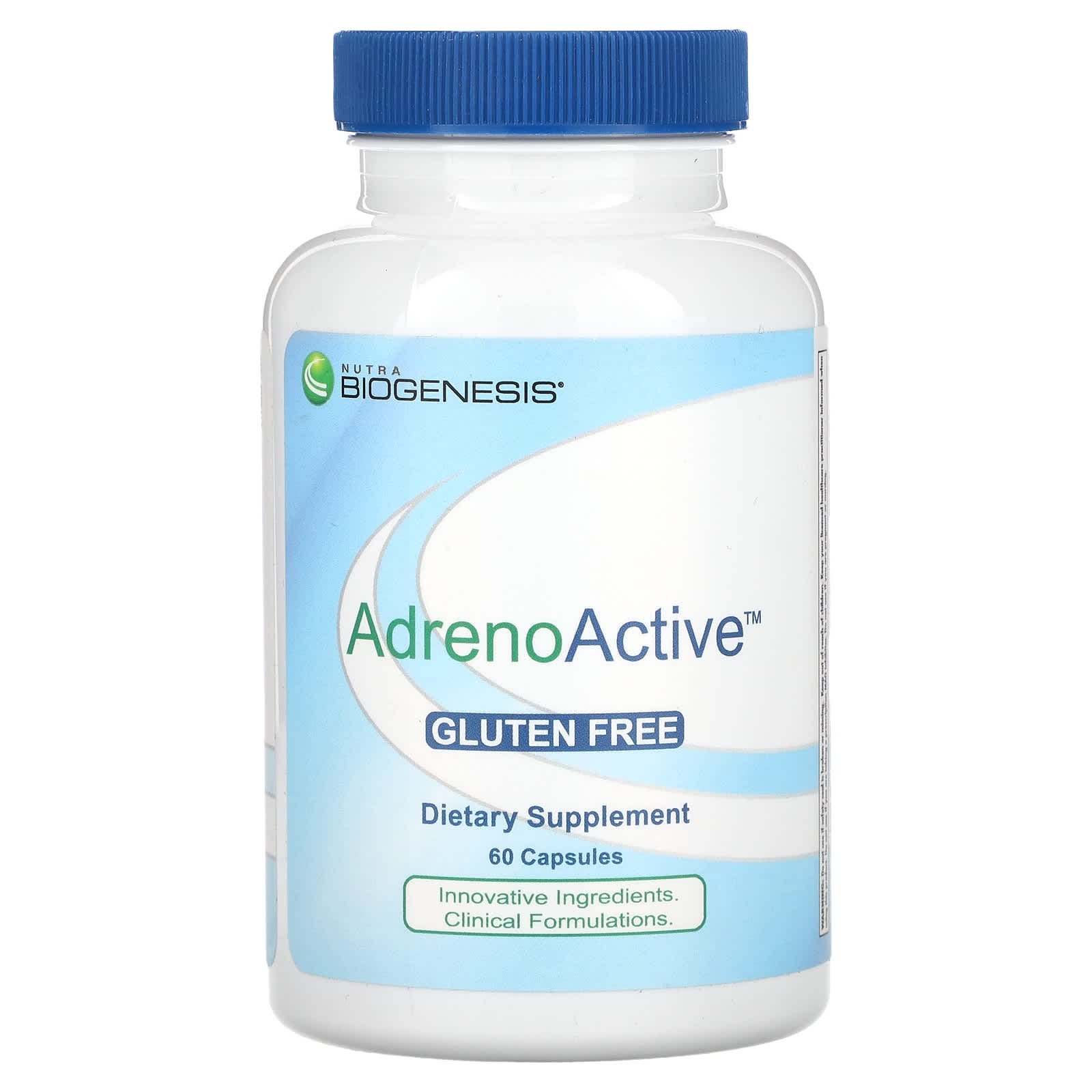 Nutra BioGenesis, AdrenoActive, 60 Vegatable Capsules UPC 812806409570 | HiLife Vitamins