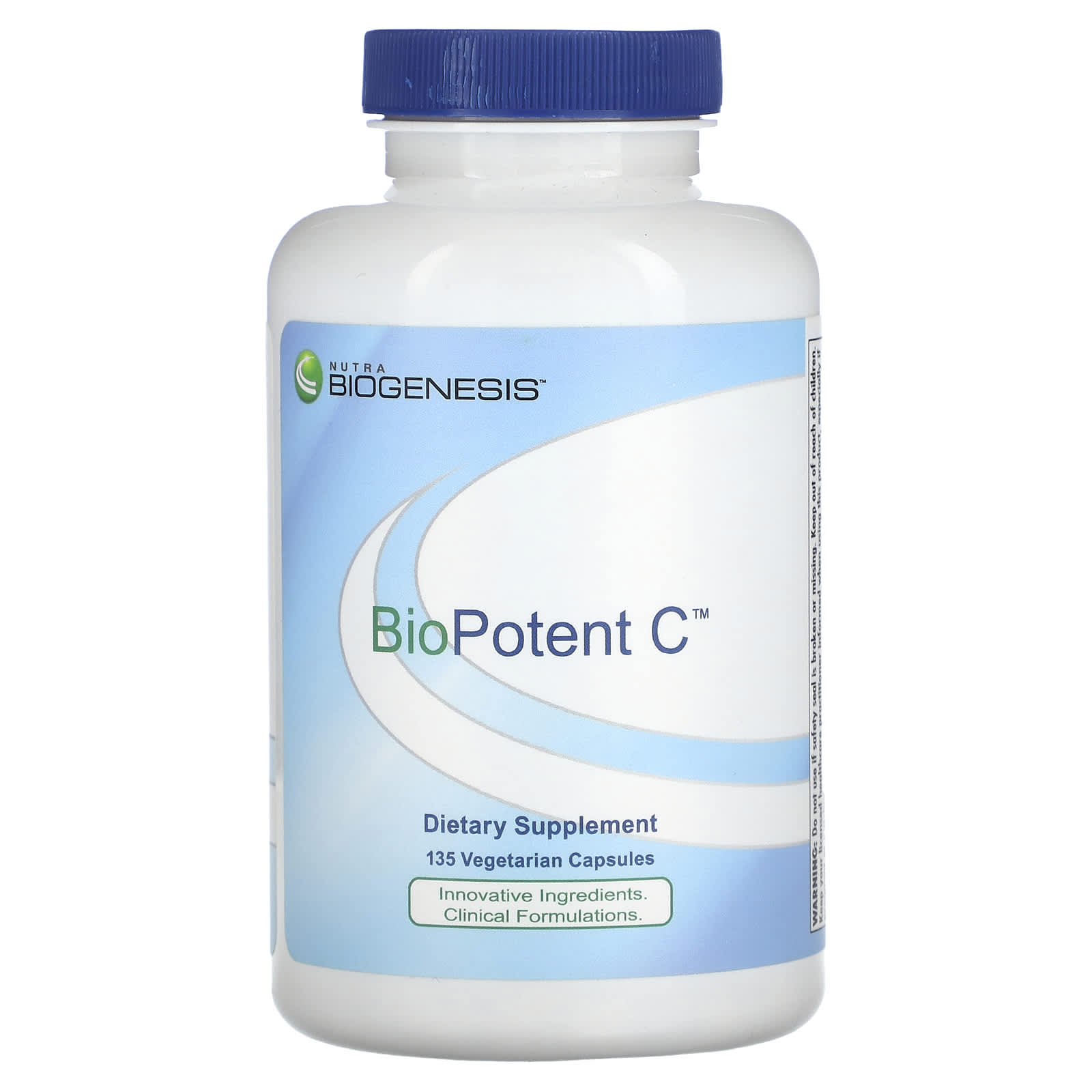 Nutra BioGenesis, BioPotent C, 135 Vegatable Capsules UPC 812806470877 | HiLife Vitamins