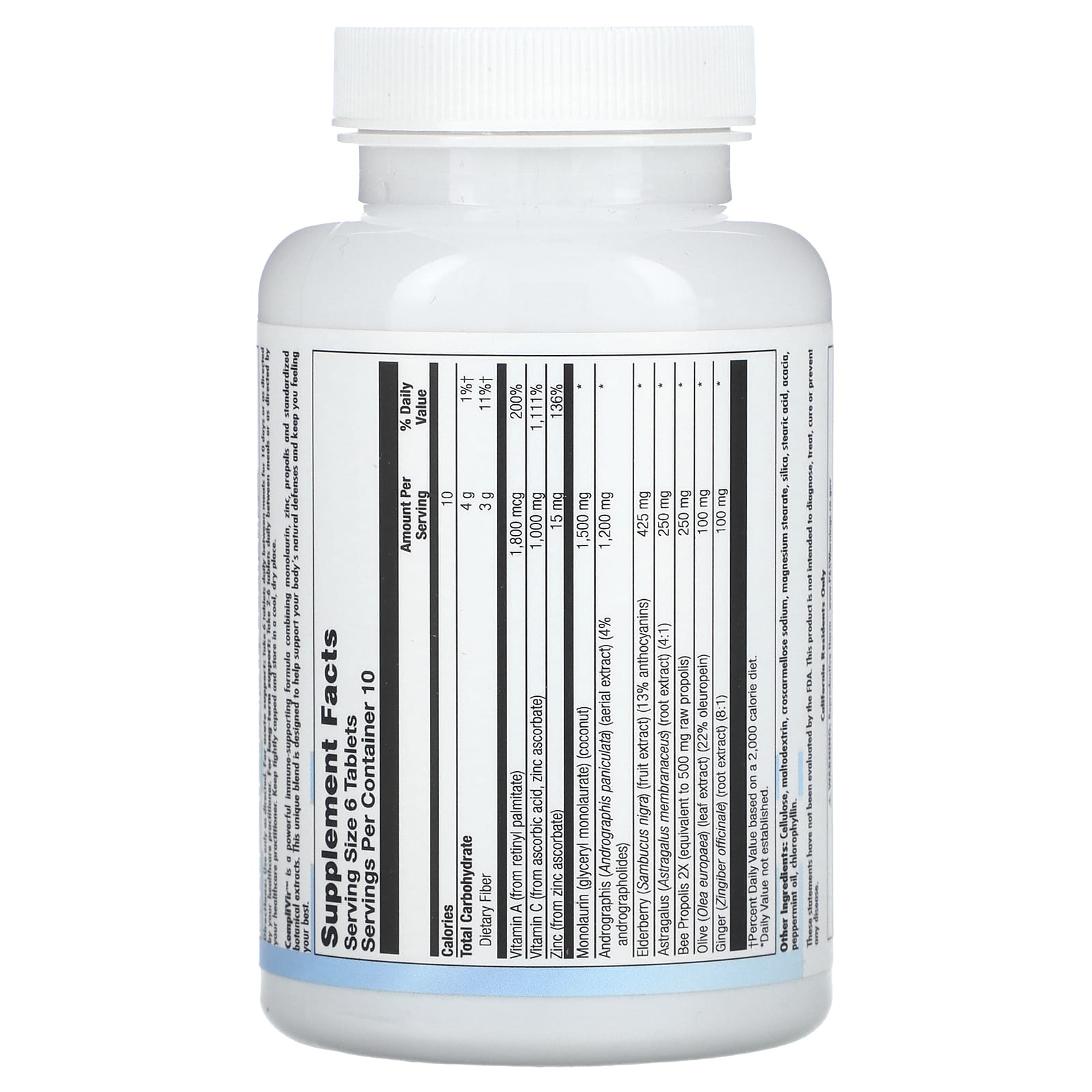 Nutra BioGenesis, CompliVir, 60 Tablets UPC 812806500291 | HiLife Vitamins