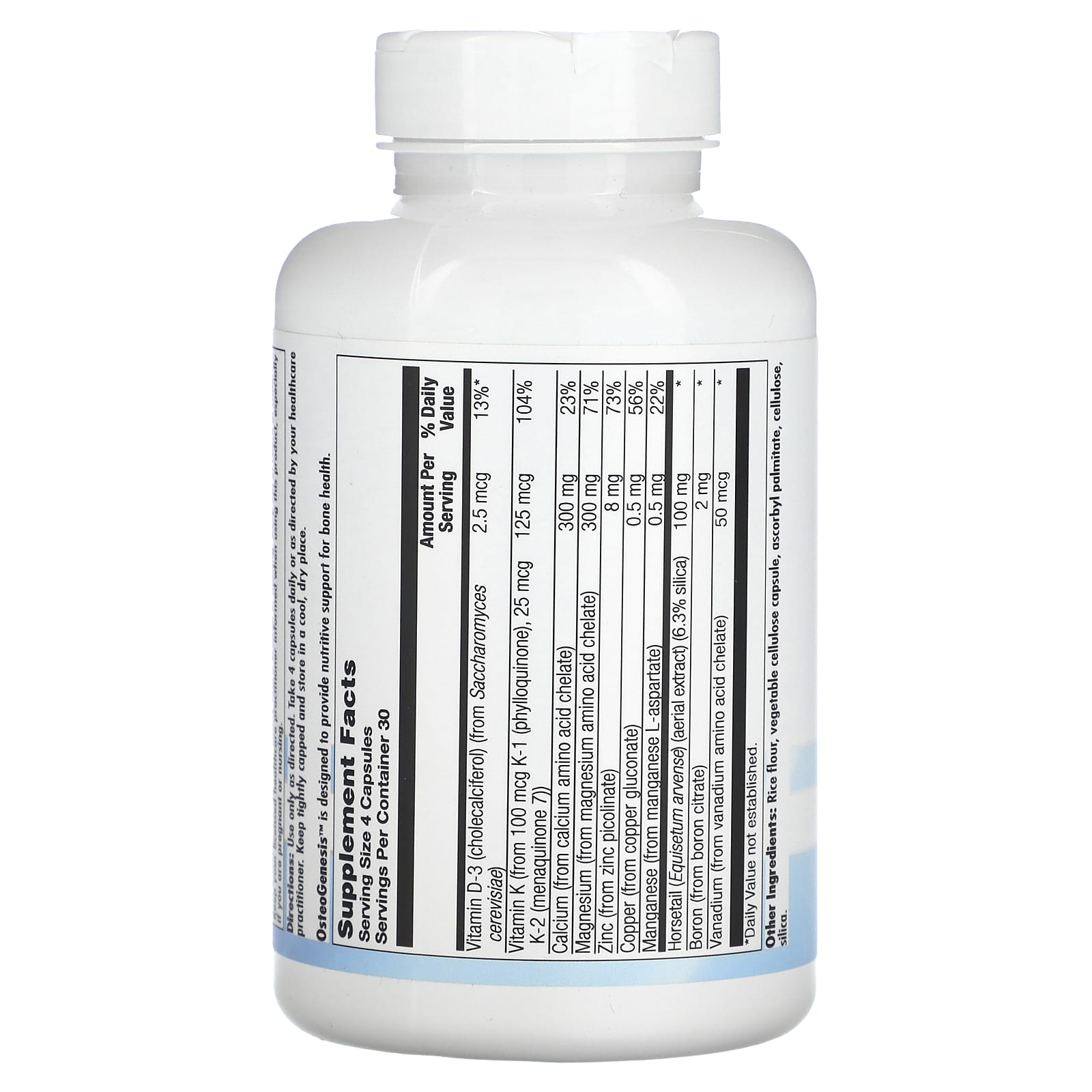 Nutra BioGenesis, OsteoGenesis, 120 Vegatable Capsules UPC 812806792566 | HiLife Vitamins