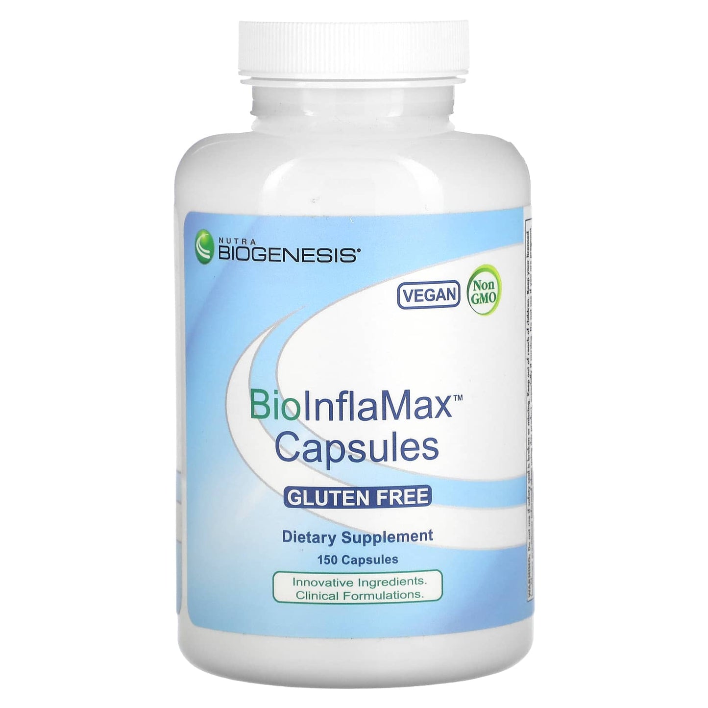 Nutra BioGenesis, BioInflaMax Capsules, 150 Vegatable Capsules UPC 812806955954 | HiLife Vitamins