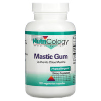Nutricology, Mastic Gum, 120 Vegetarian Capsules UPC 713947536609 | Hilife Vitamins