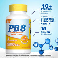 Nutrition Now, PB 8™, 15 Billion CFU, Immune Probiotic, 60 Capsules UPC 027917270982 | Hilife Vitamins