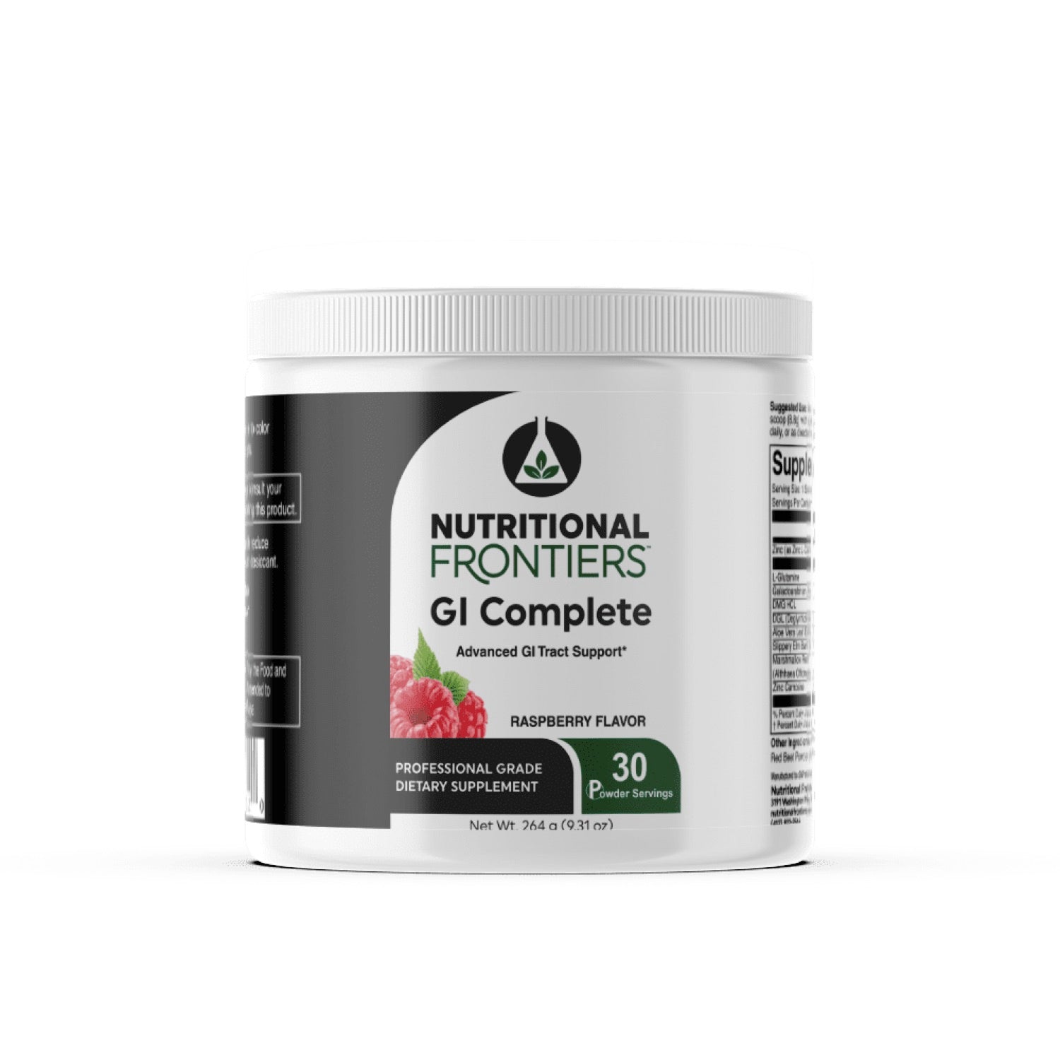 Nutritional Frontiers, GI Complete Powder, Raspberry Flavor, 30 Servings 9.31 oz (264 Grams) UPC 815317013120 | HiLife Vitamins