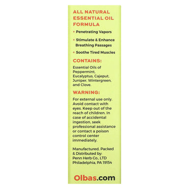 Olbas Products, Olbas Oil, 0.32 Oz UPC 715486500110 | Hilife Vitamins