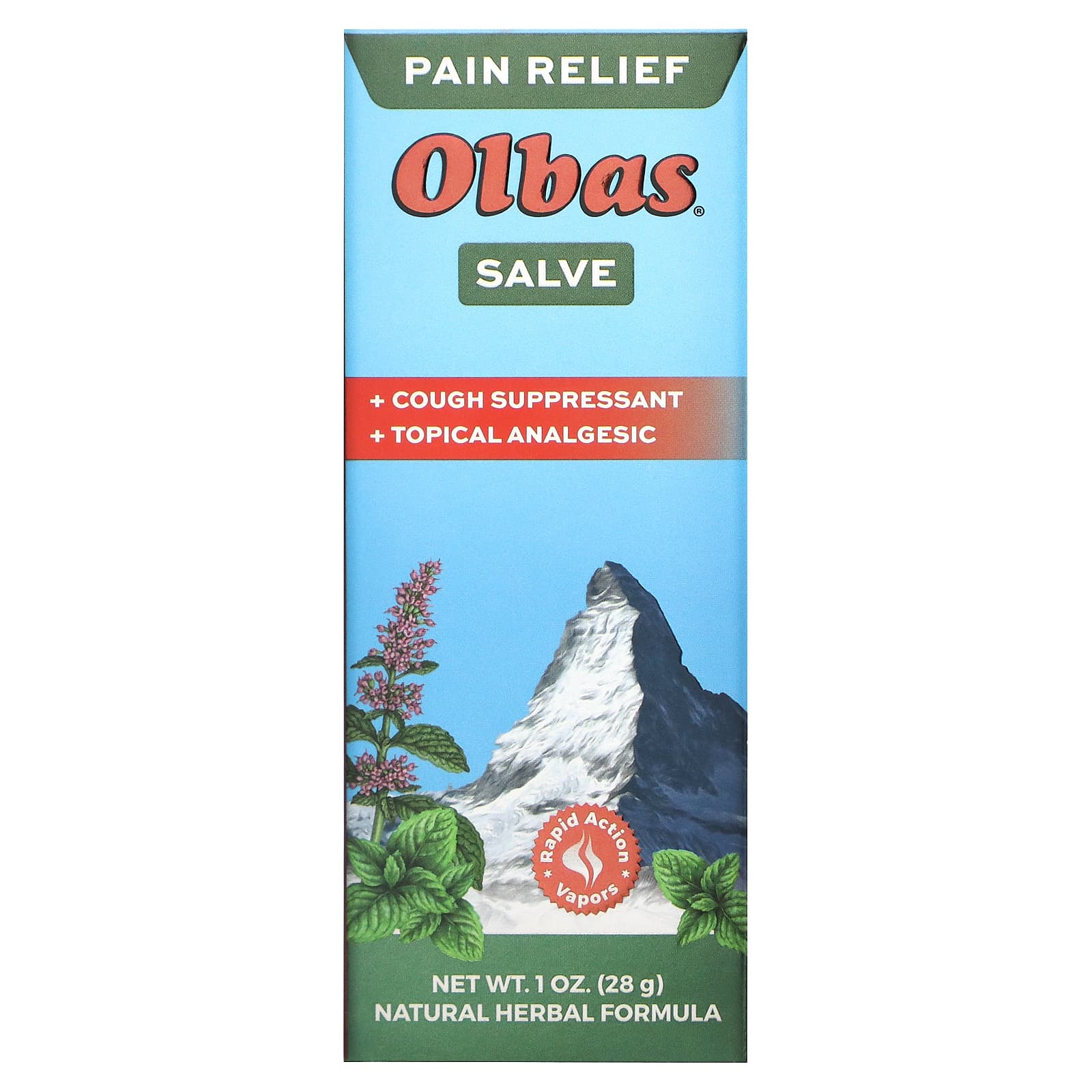 Olbas Products, Analgesic Salve, 1 Oz UPC 715486502114 | HiLife Vitamins