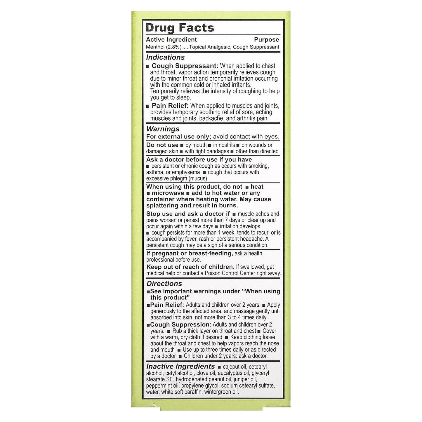 Olbas Products, Analgesic Salve, 1 Oz UPC 715486502114 | HiLife Vitamins