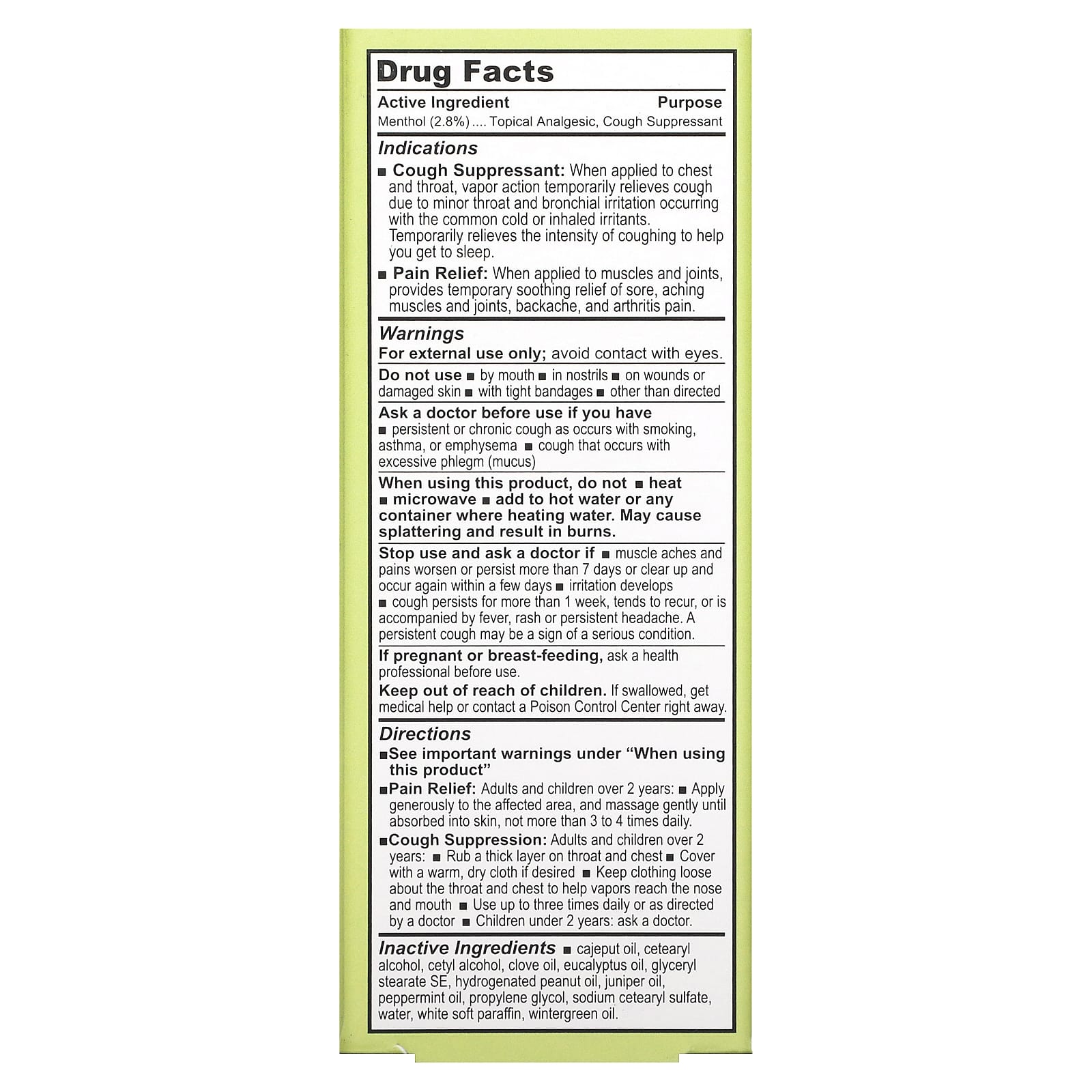Olbas Products, Analgesic Salve, 1 Oz UPC 715486502114 | Hilife Vitamins