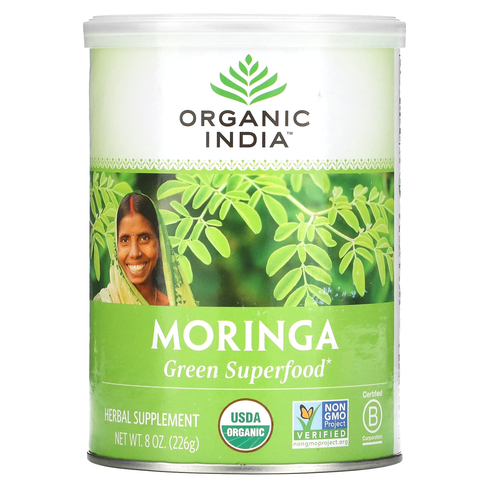 Organic India, Organic Moringa Powder, 8 Oz UPC 801541508181 | Hilife Vitamins