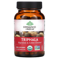 Organic India, Triphala, 90 Vegetarian Capsules UPC 851469000175 | Hilife Vitamins