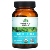 Organic India, Brahmi-Gotu Kola, 90 Vegetarian Capsules UPC 851469000397 | Hilife Vitamins