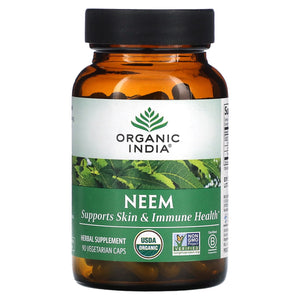 Organic India, Neem, 90 Vegetarian Capsules - 851469000540 | Hilife Vitamins