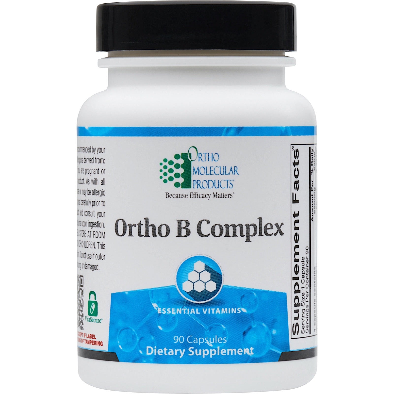 Ortho Molecular, Ortho B Complex, 90 Capsules UPC 615033001100 | HiLife Vitamins