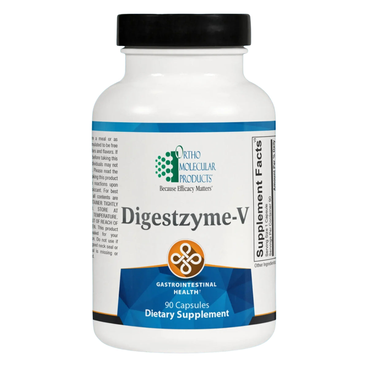 Ortho Molecular, Digestzyme-V, 90 Capsules UPC 615033001285 | Hilife Vitamins