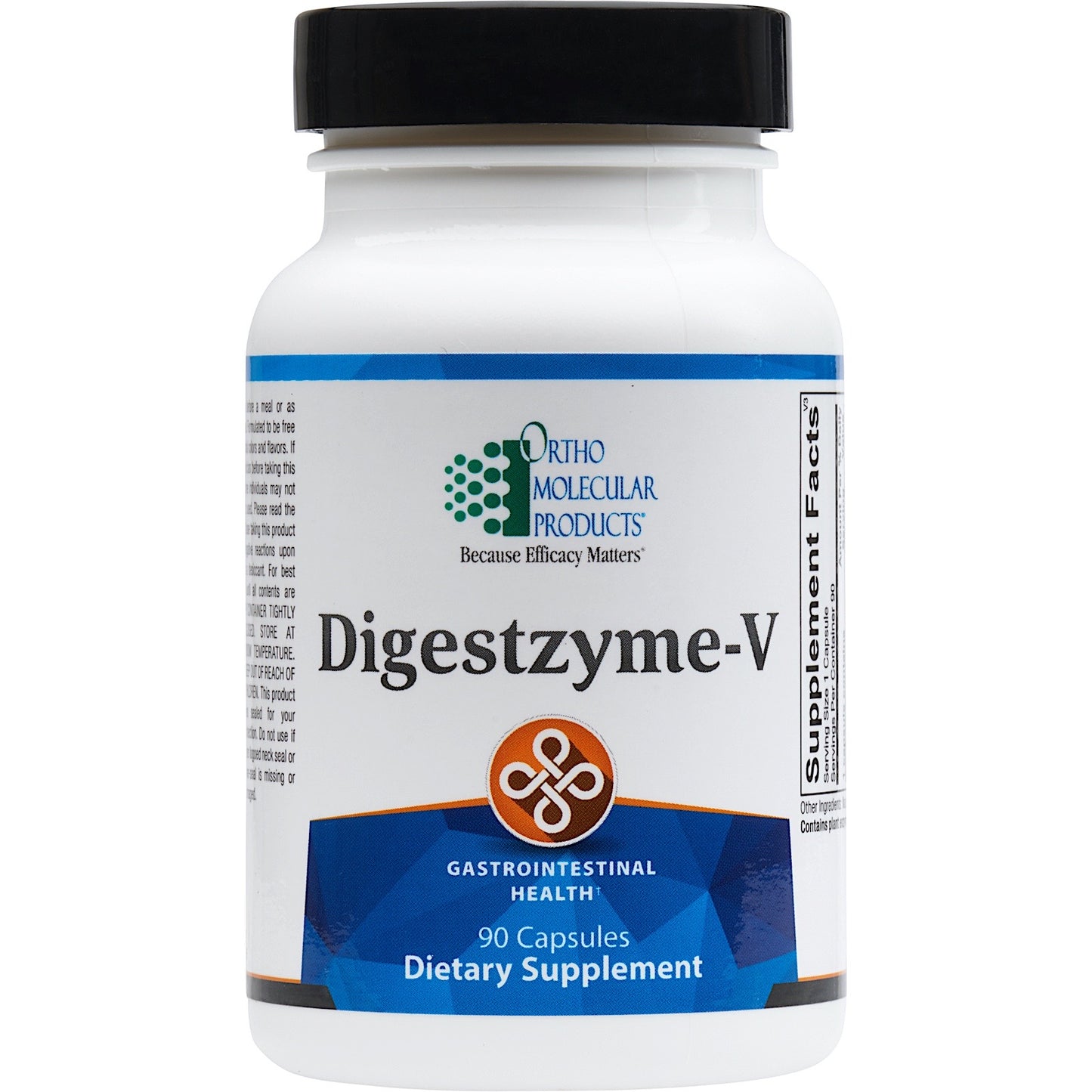 Ortho Molecular, DIGESTZYME-V, 90 Capsules UPC 615033001285 | HiLife Vitamins