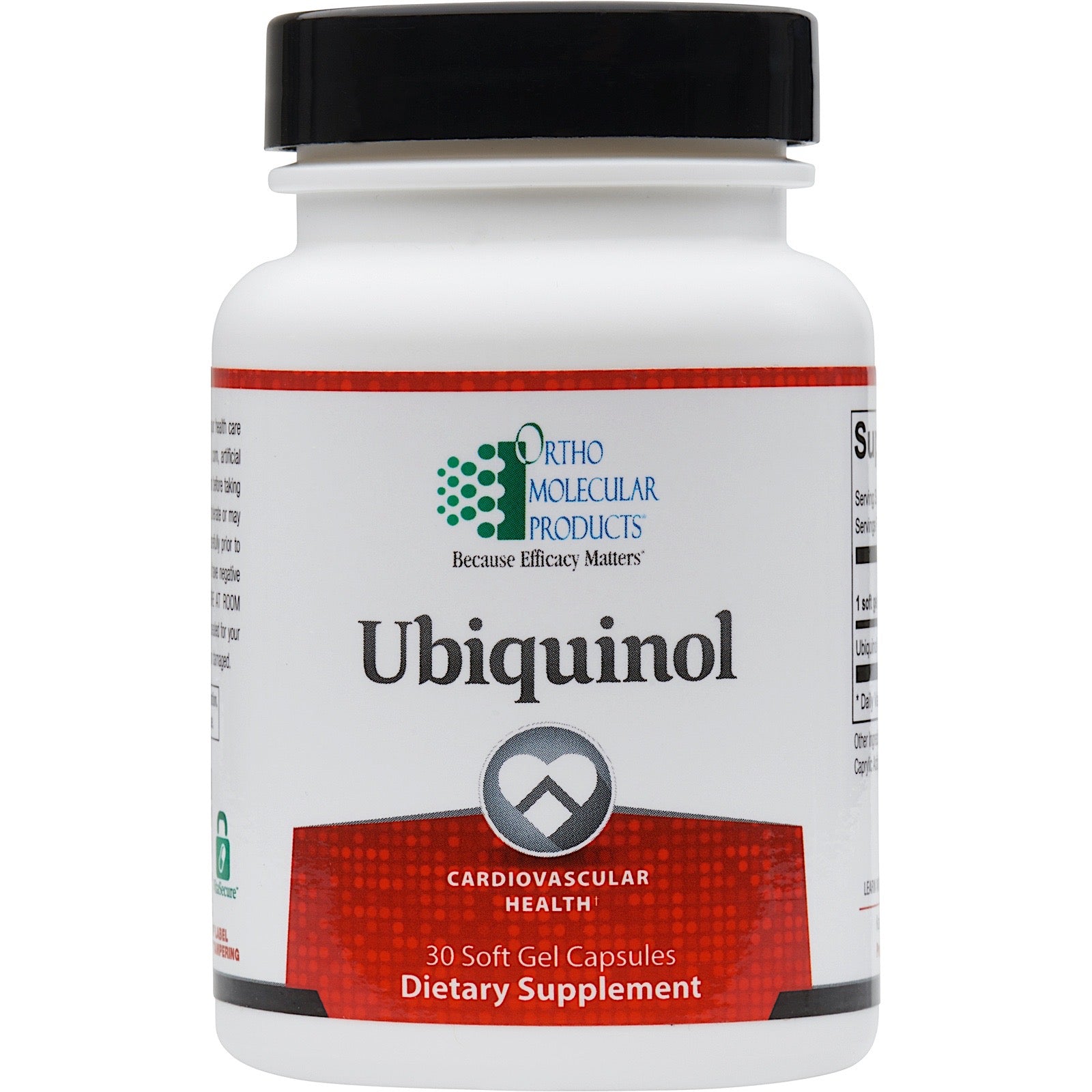 Ortho Molecular, Ubiquinol 100 mg, 30 Softgels UPC 615033001339 | HiLife Vitamins