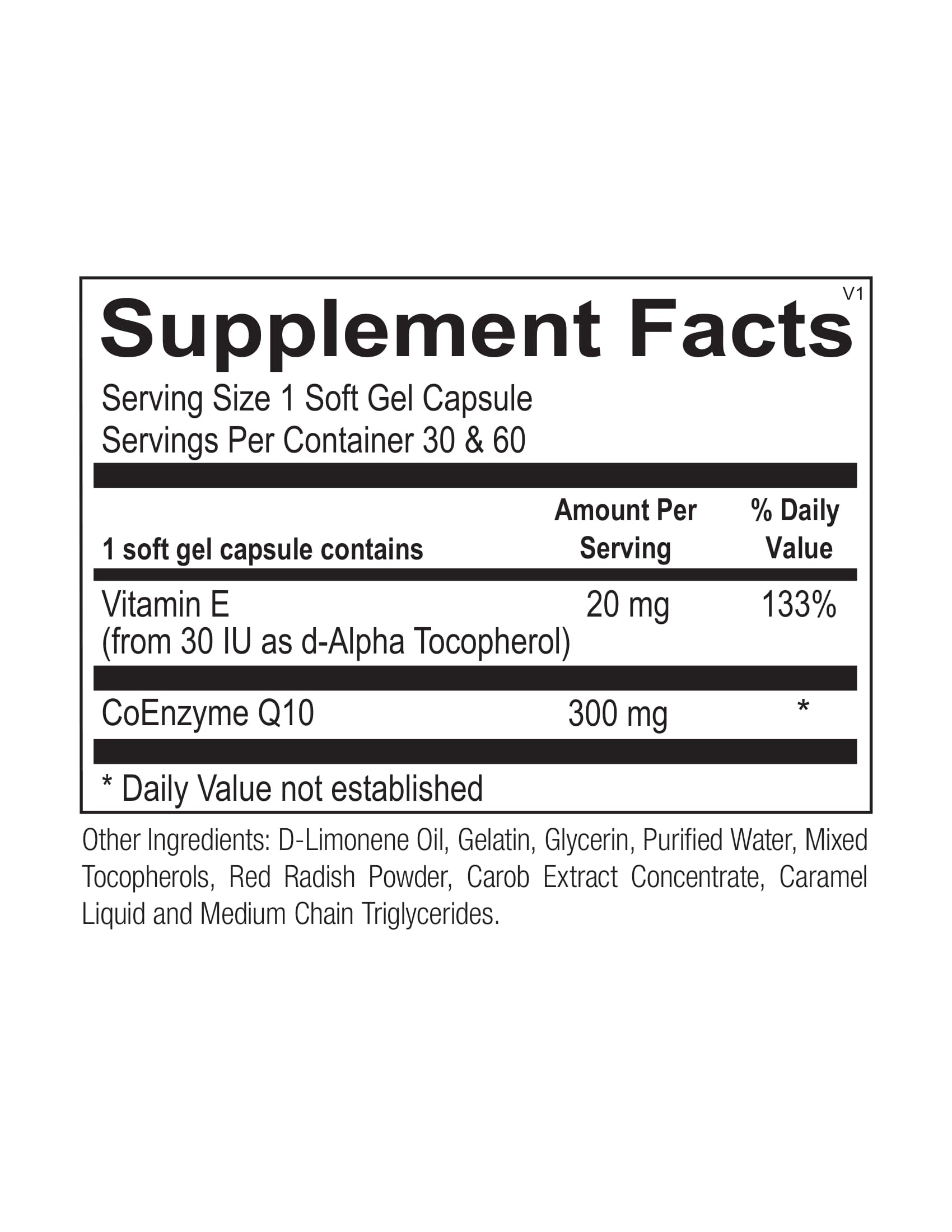 Ortho Molecular, CoQ-10 300 mg, 30 Softgels UPC 615033001346 | HiLife Vitamins