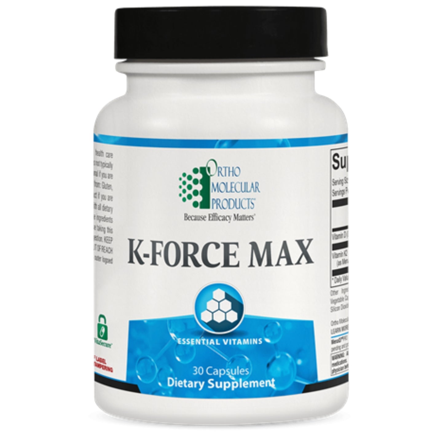 Ortho Molecular, K-FORCE MAX, 30 Capsules UPC 615033001360 | HiLife Vitamins