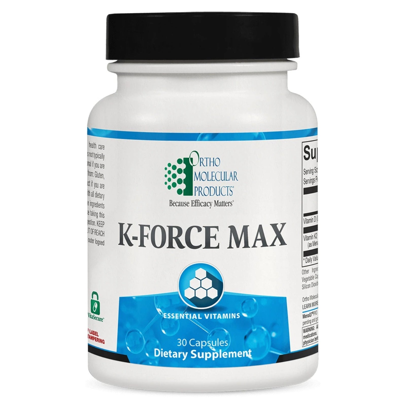 Ortho Molecular, K-FORCE MAX, 30 Capsules UPC 615033001360 | Hilife Vitamins