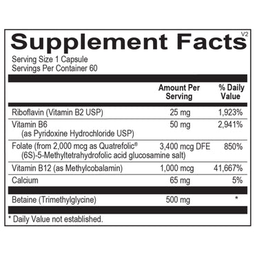 Ortho Molecular, Methyl Cpg, 60 Capsules UPC 615033001452 | Hilife Vitamins