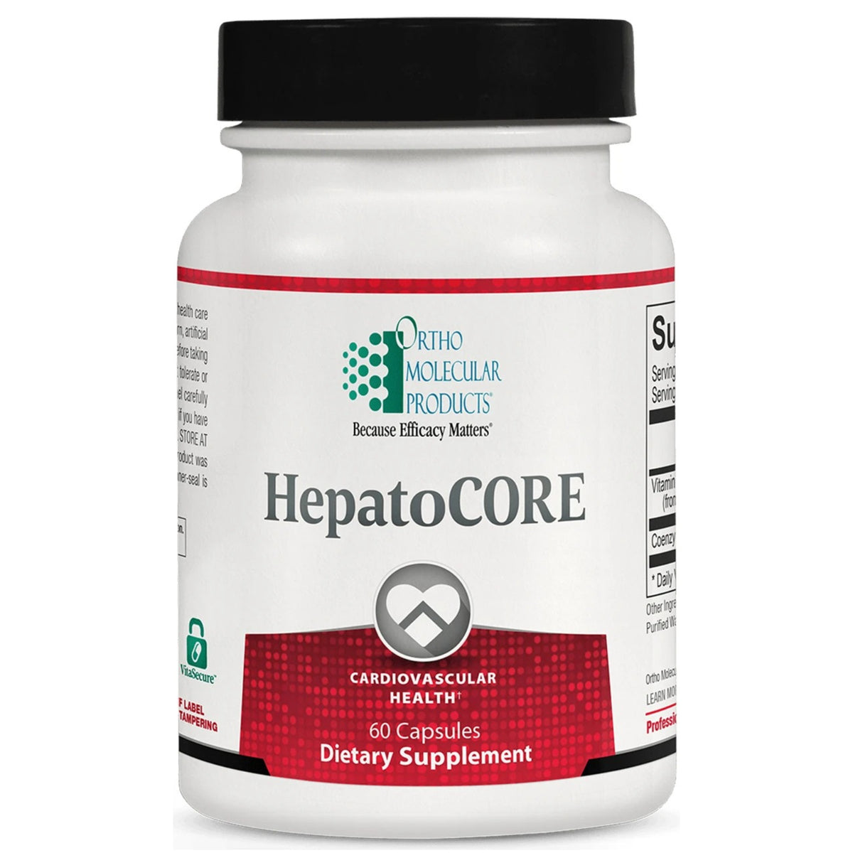 Ortho Molecular, HepatoCORE, 60 Capsules UPC 615033001636 | Hilife Vitamins