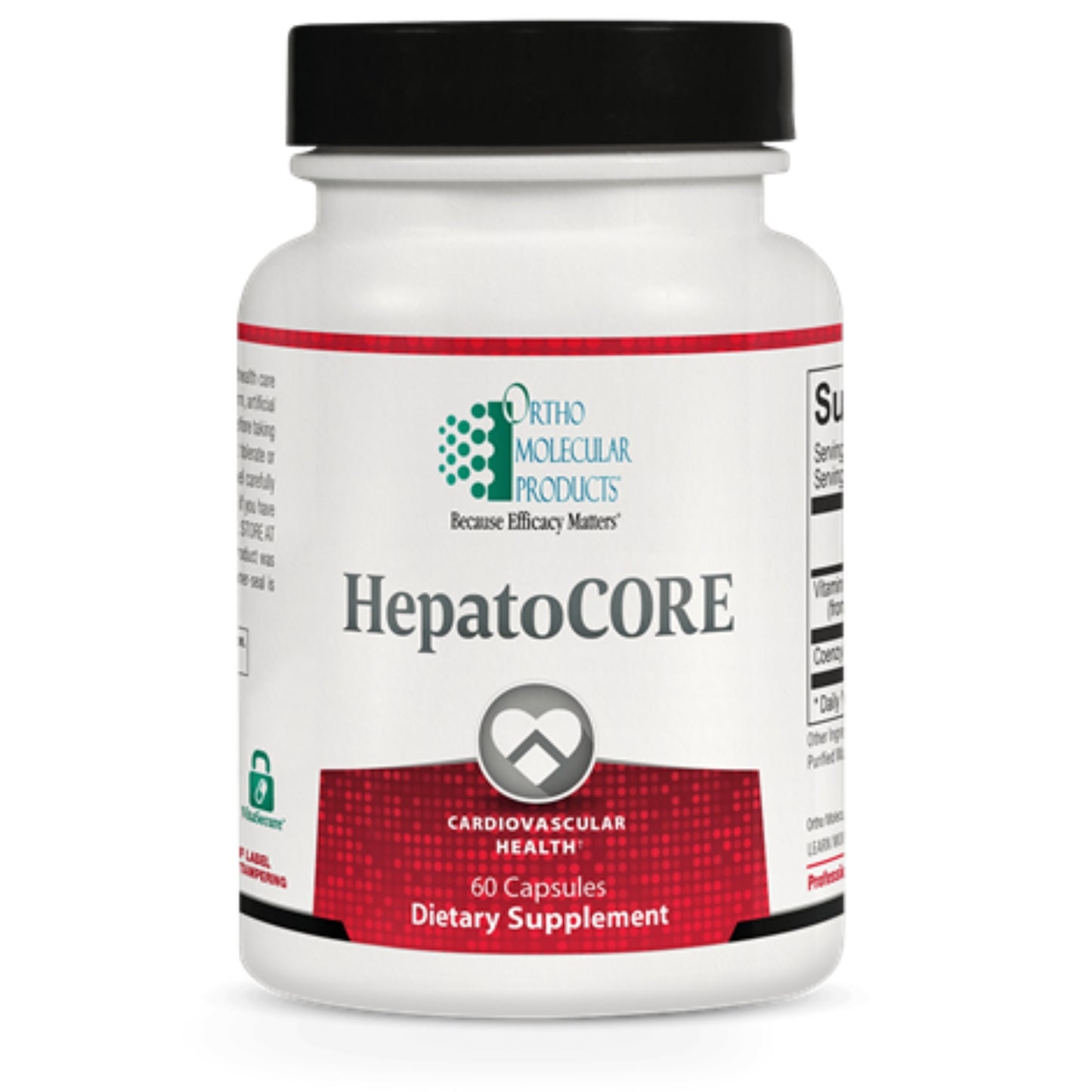 Ortho Molecular, HepatoCORE, 60 Capsules UPC 615033001636 | HiLife Vitamins