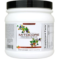 Ortho Molecular, MitoCORE® Protein Blend Strawberry, 14.6 oz (414.4 g) UPC 615033001704 | HiLife Vitamins