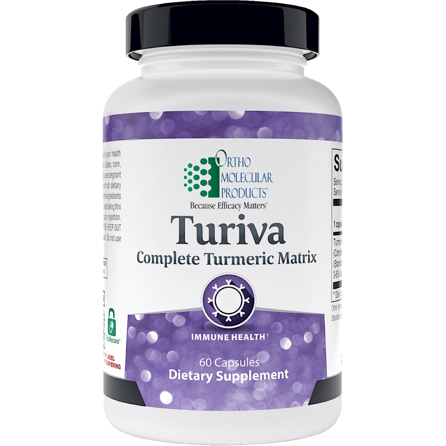 Ortho Molecular, Turiva, 60 Capsules UPC 615033001728 | HiLife Vitamins